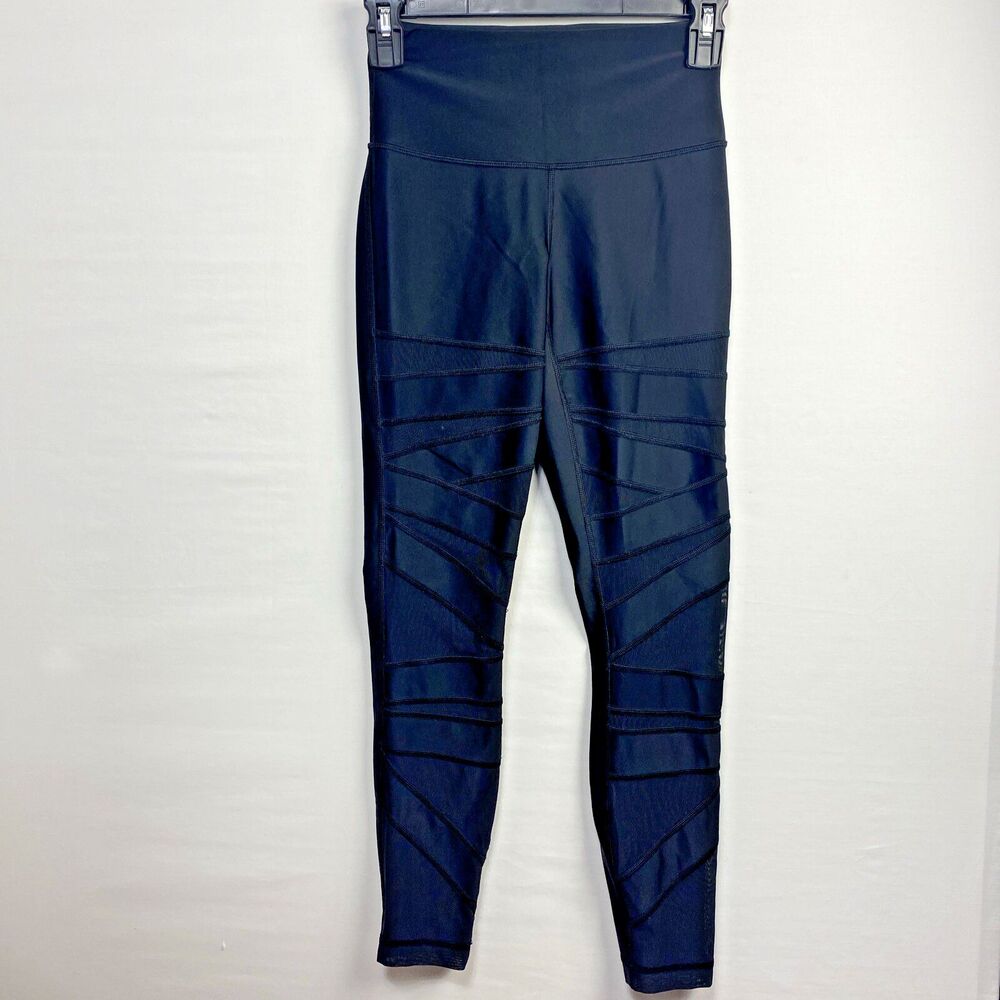Lululemon High Times Pant Tech Mesh Legging Small Black No Size Dot Womens